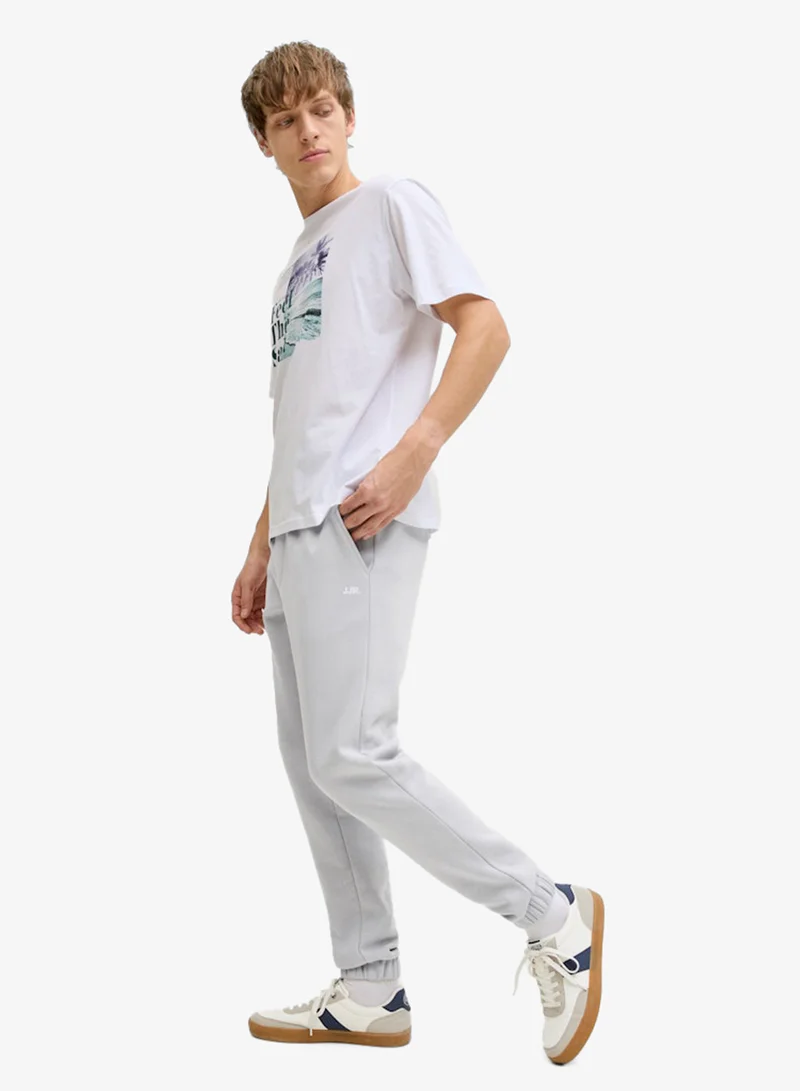 JJ Rebel  Logo Drawstring Regular Fit Sweatpants for Men | Best Price UAE